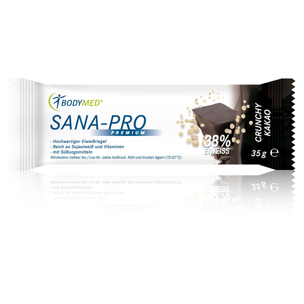 Bodymed Riegel SANA-PRO Premium Crunchy Kakao (5 St.)