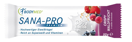 Bodymed Riegel SANA-PRO Premium Crispy Waldfrucht  