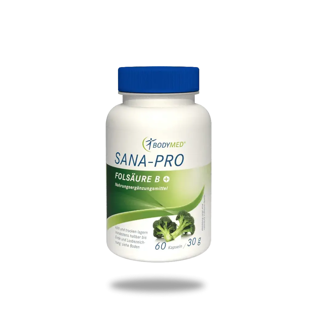 Sana Pro Folsäure B+ (60 Kapseln) MHD 09/26