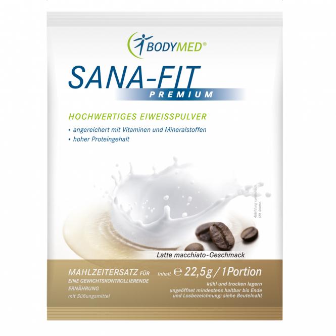Bodymed SANA-FIT Premium Portionsbeutel Latte macchiato (22,5g)