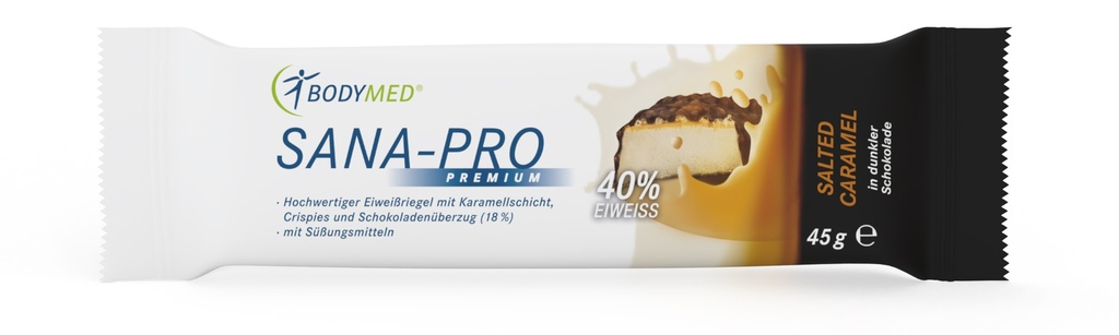 Bodymed Riegel SANA-PRO Premium Salted Caramel