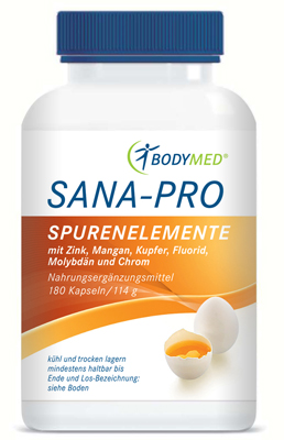 Bodymed SANA-PRO Spurenelemente - 180 Kapseln 