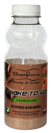 Bodymed Bestform Shake TO GO Schoko-Karamell - 4er Pack 