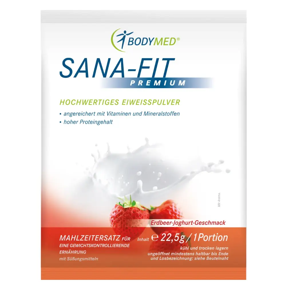 Sana Fit Premium Erdbeeren Joghurt Portionsbeutel
