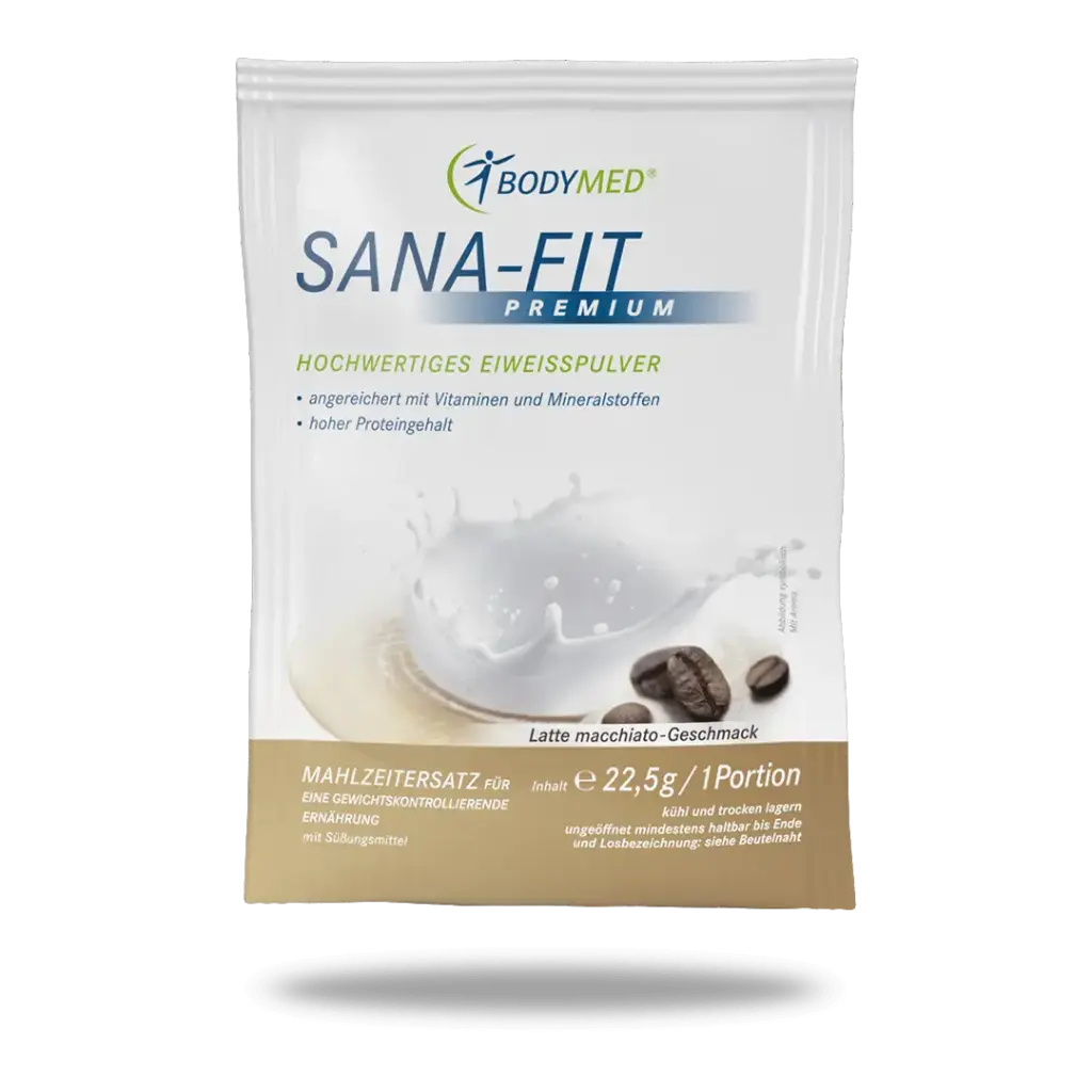 Sana Fit Premium Latte macchiato Portionsbeutel MHD 01/26